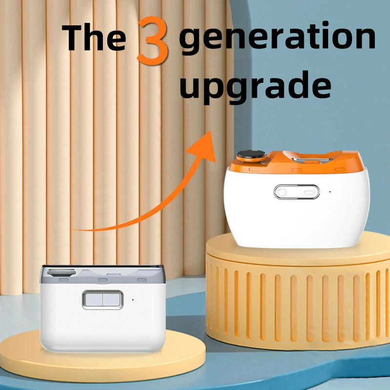 (image for) 2-in-1 USB Rechargeable Electric Nail Cutter and Polisher Lightweight and Portable ABS Material Nail Trimmer Suitable for Adults and Babies Type-C USB Power Supply 500MAH Li-ion Battery